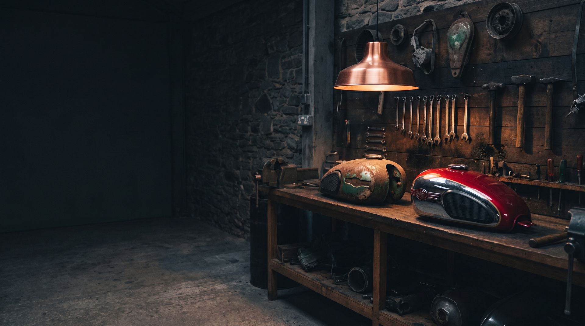 A workshop where old metal finds a second life