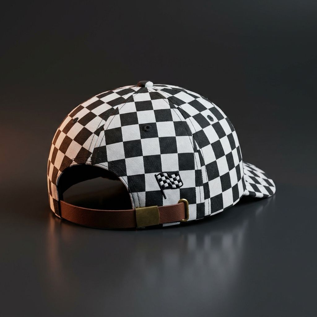 Checkered Racing Cap
