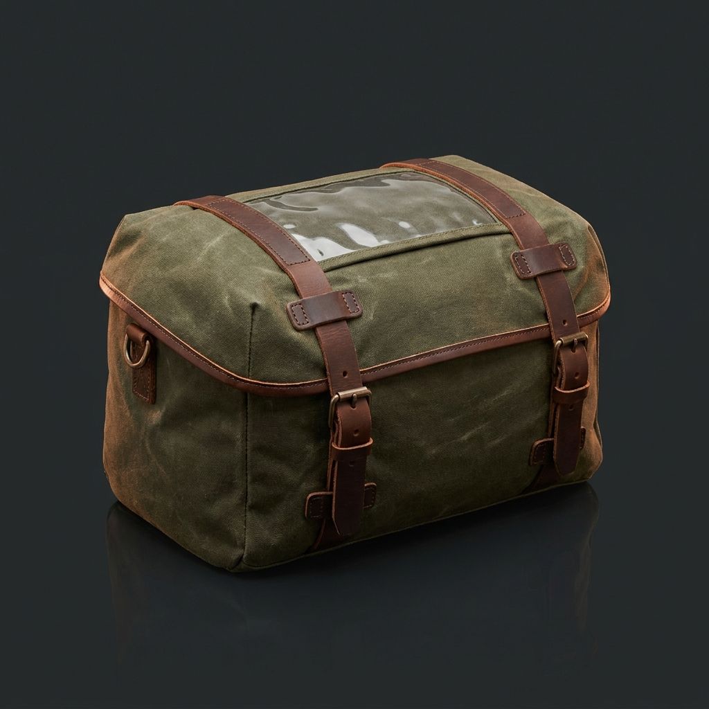 Waxed Canvas Tank Bag